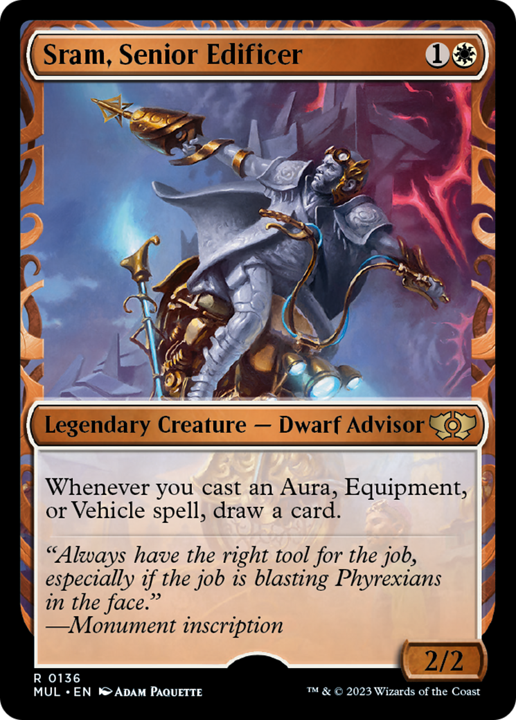 Sram, Senior Edificer (Halo Foil) [Multiverse Legends] | Total Play