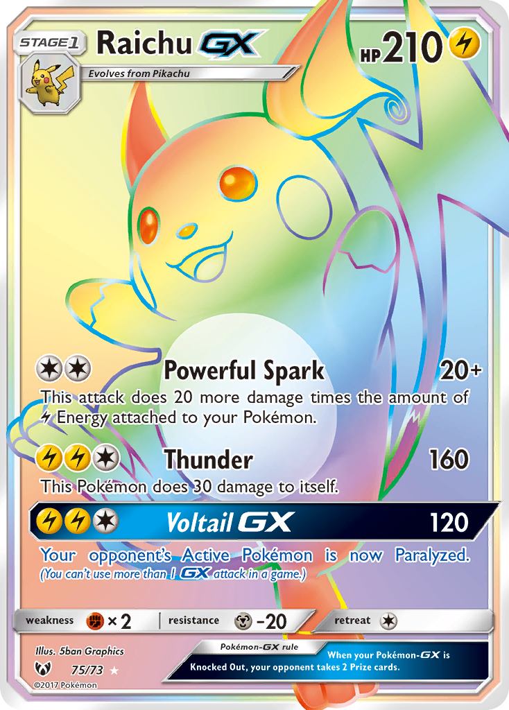 Raichu GX (75/73) [Sun & Moon: Shining Legends] | Total Play