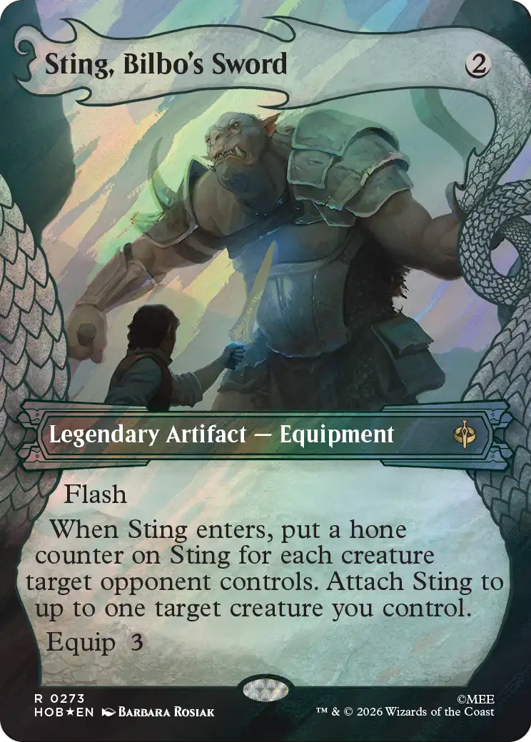 Sting, Bilbo's Sword (Showcase) (Surge Foil) [The Hobbit] | Total Play