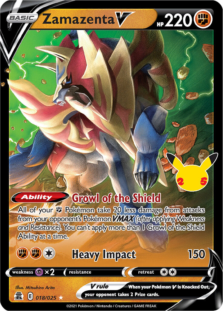 Zamazenta V (018/025) [Celebrations: 25th Anniversary] | Total Play