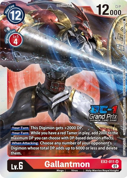 Gallantmon [EX2-011] (DC-1 2022 Stamped) [Digital Hazard Promos] | Total Play