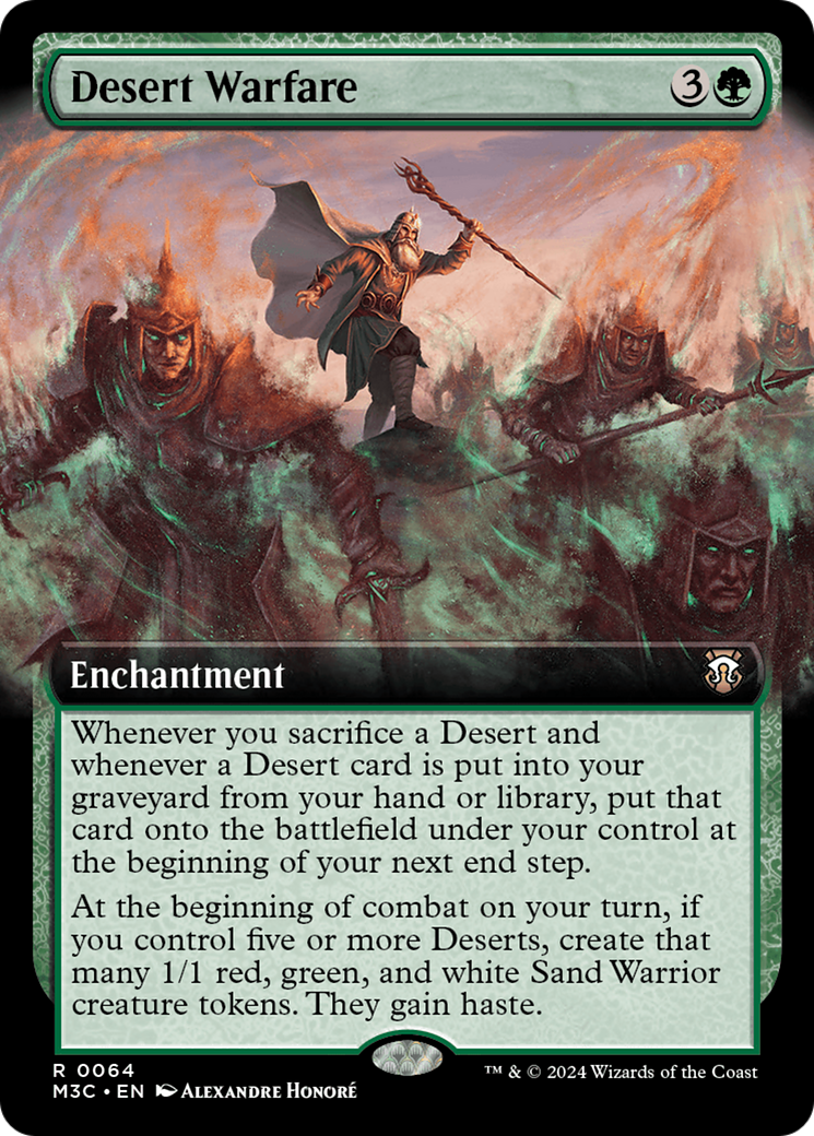 Desert Warfare (Extended Art) (Ripple Foil) [Modern Horizons 3 Commander] | Total Play