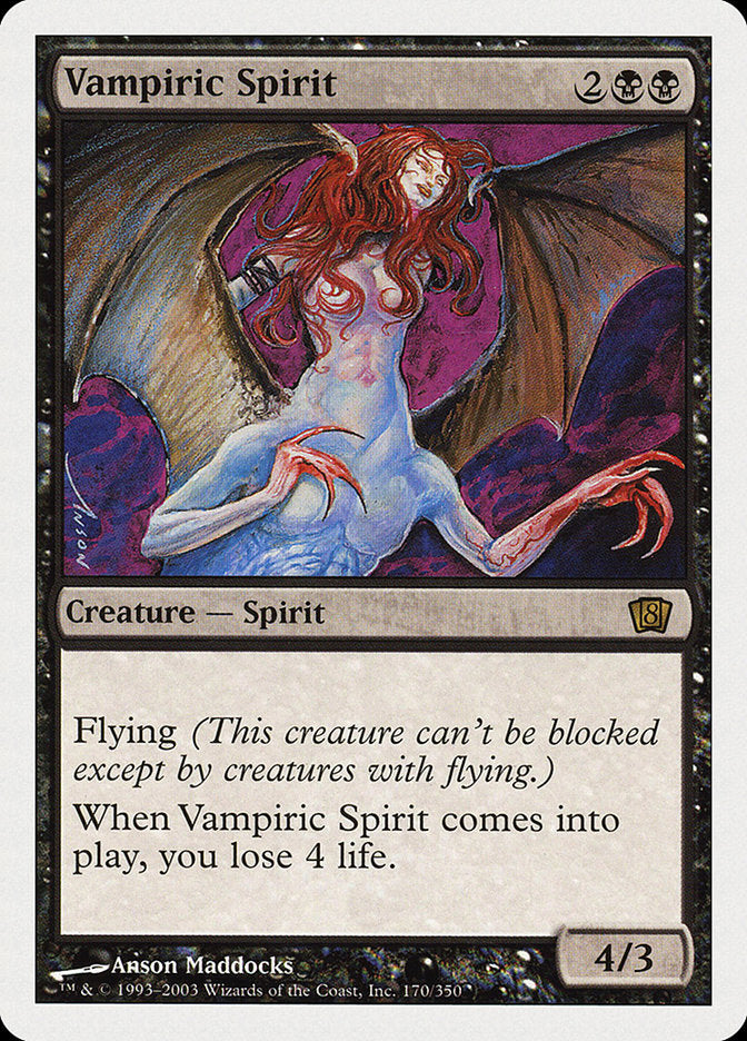 Vampiric Spirit (8th Edition) [Oversize Cards] | Total Play