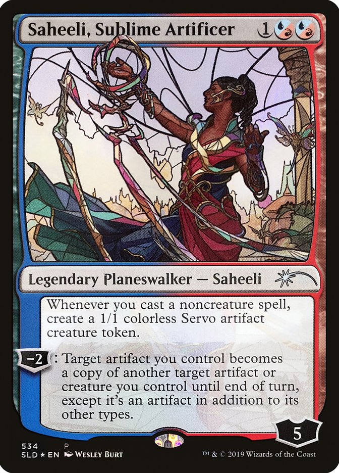 Saheeli, Sublime Artificer (Stained Glass) [Secret Lair Drop Promos] | Total Play