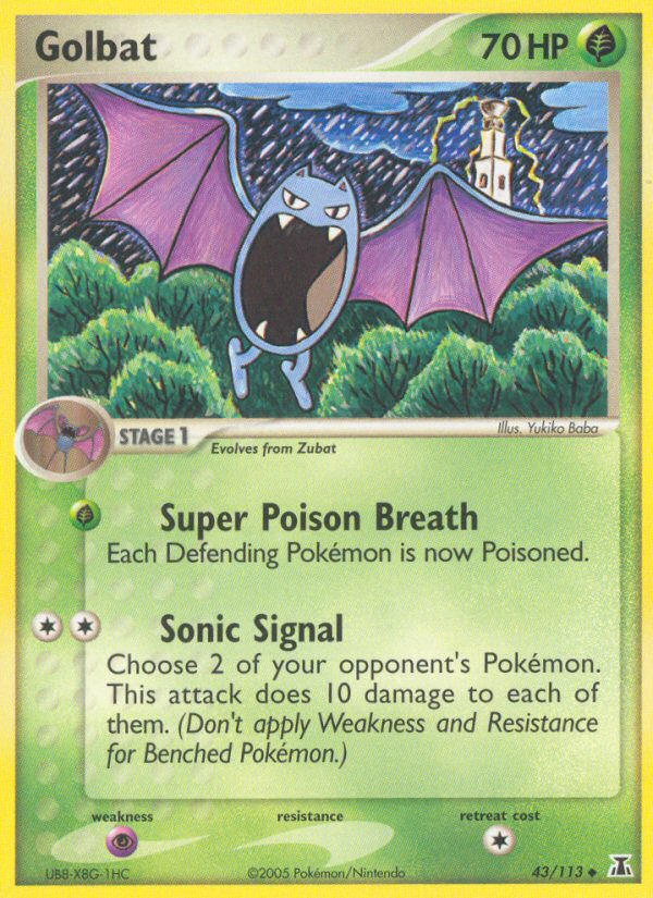 Golbat (43/113) [EX: Delta Species] | Total Play
