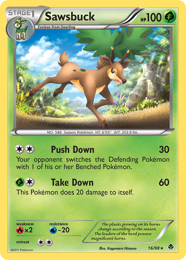 Sawsbuck (16/98) [Black & White: Emerging Powers] | Total Play