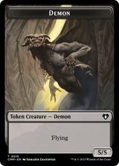 Eldrazi Spawn // Demon Double-Sided Token [Commander Masters Tokens] | Total Play