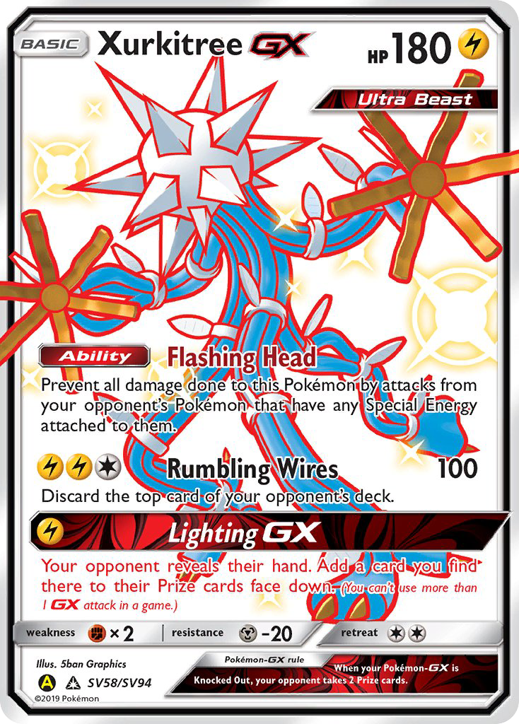 Xurkitree GX (SV58/SV94) [Sun & Moon: Hidden Fates - Shiny Vault] | Total Play