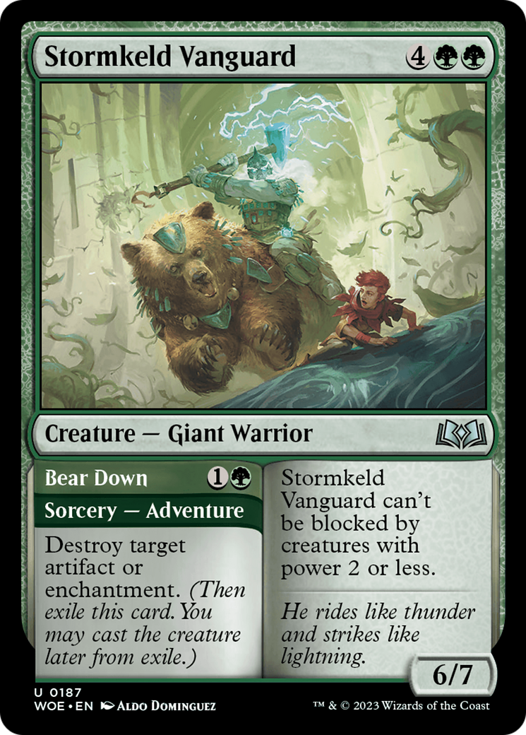 Stormkeld Vanguard // Bear Down [Wilds of Eldraine] | Total Play