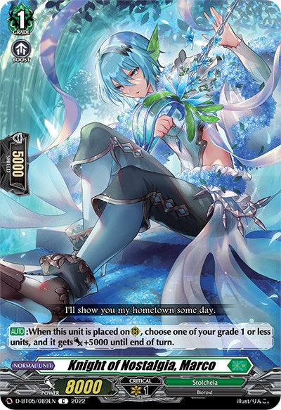 Knight of Nostalgia, Marco (D-BT05/089EN) [Triumphant Return of the Brave Heroes] | Total Play