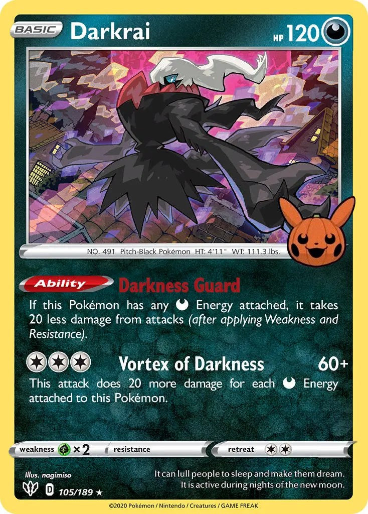 Darkrai (105/189) [Trick or Trade] | Total Play