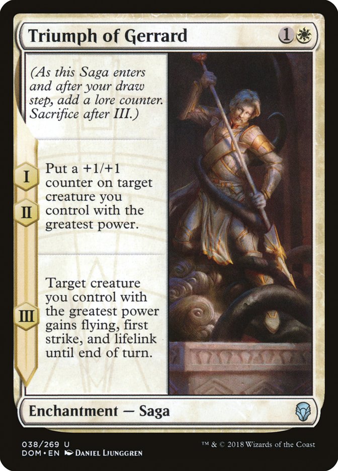 Triumph of Gerrard [Dominaria] | Total Play