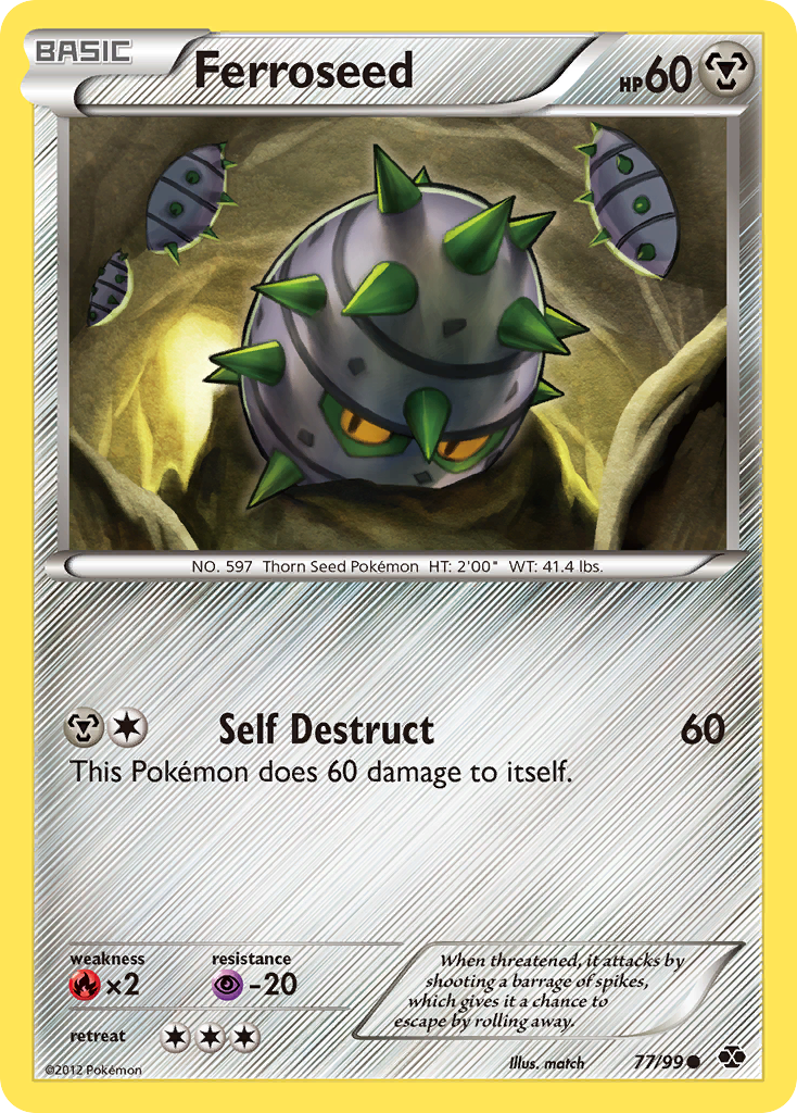 Ferroseed (77/99) [Black & White: Next Destinies] | Total Play