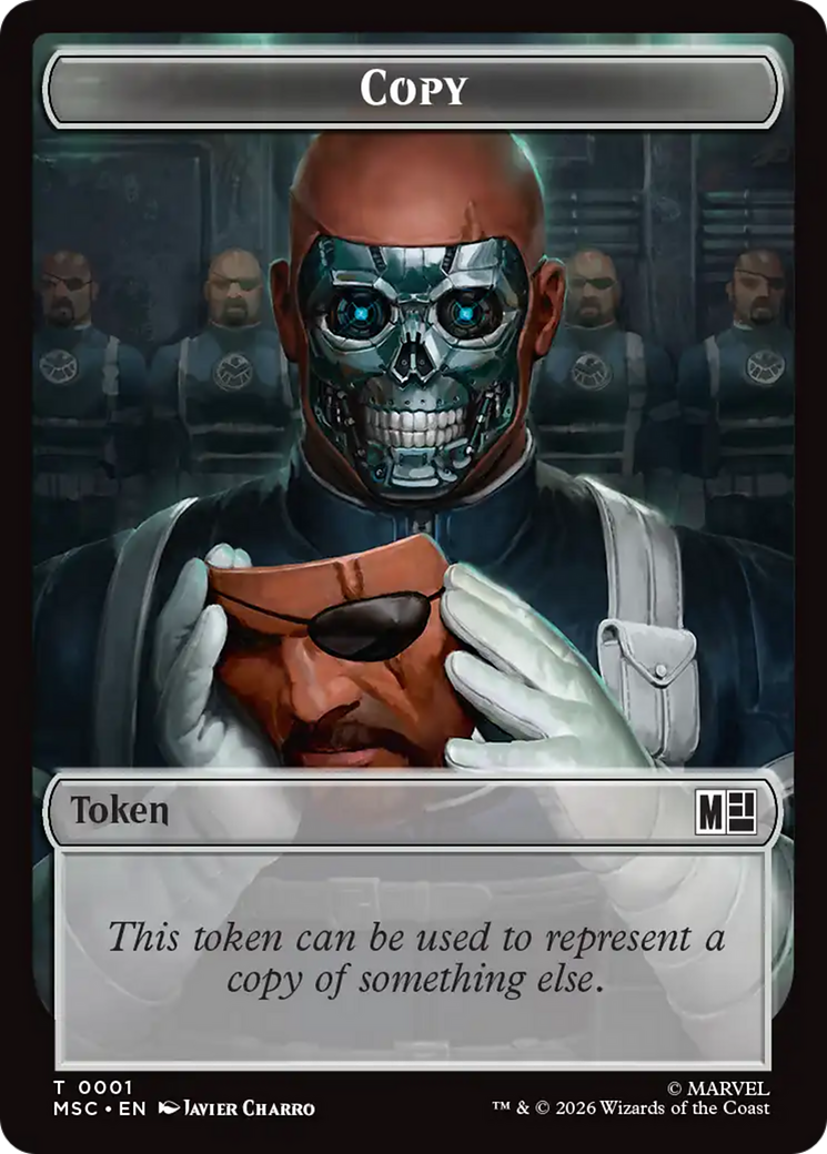 Soldier // Copy Double-Sided Token [Marvel Super Heroes Commander Tokens] | Total Play
