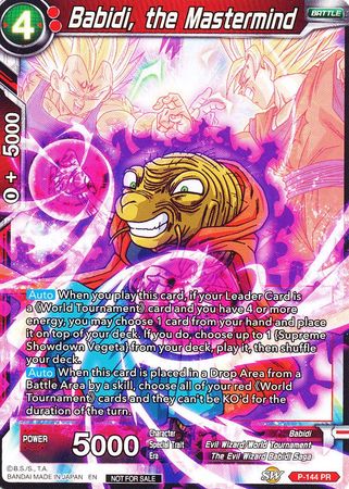 Babidi, the Mastermind (Power Booster) (P-144) [Promotion Cards] | Total Play