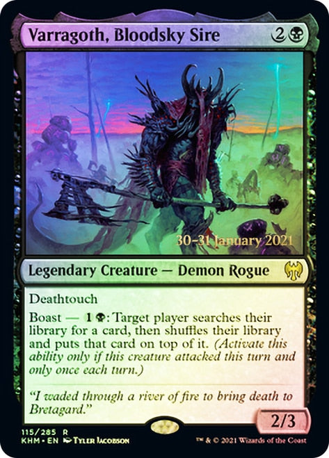 Varragoth, Bloodsky Sire [Kaldheim Prerelease Promos] | Total Play