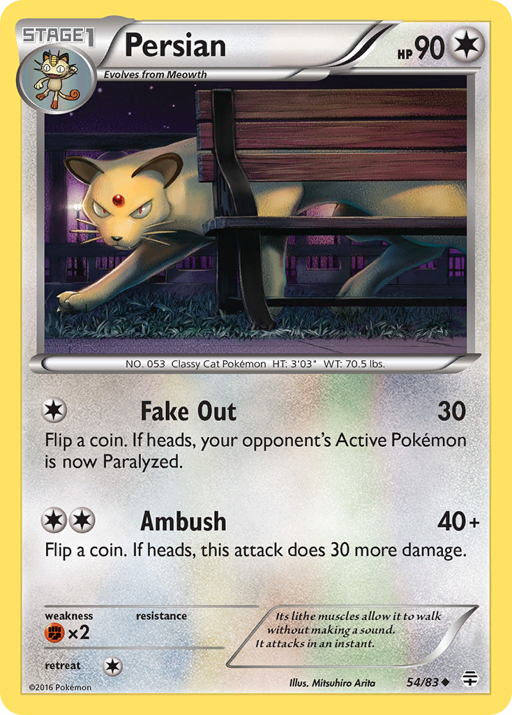 Persian (54/83) [XY: Generations] | Total Play