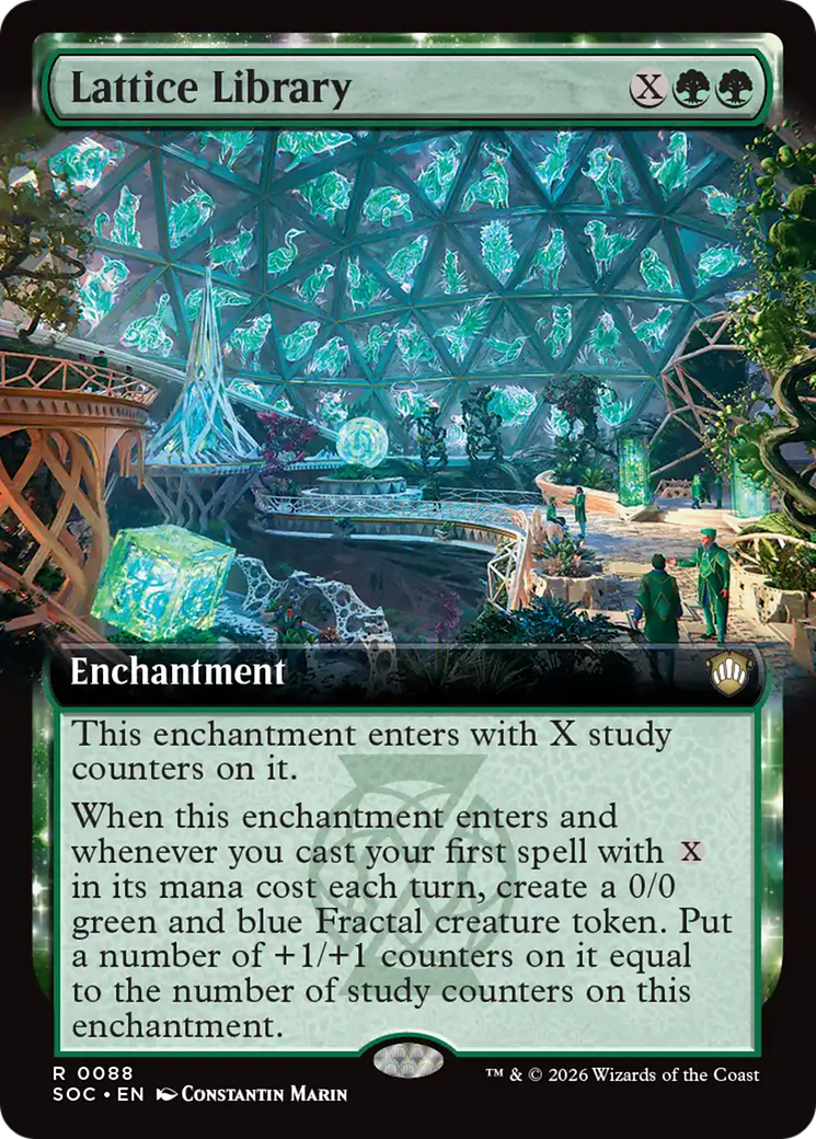 Lattice Library (Extended Art) [Secrets of Strixhaven Commander] | Total Play