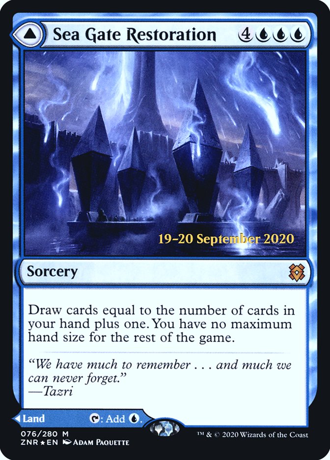 Sea Gate Restoration // Sea Gate, Reborn [Zendikar Rising Prerelease Promos] | Total Play