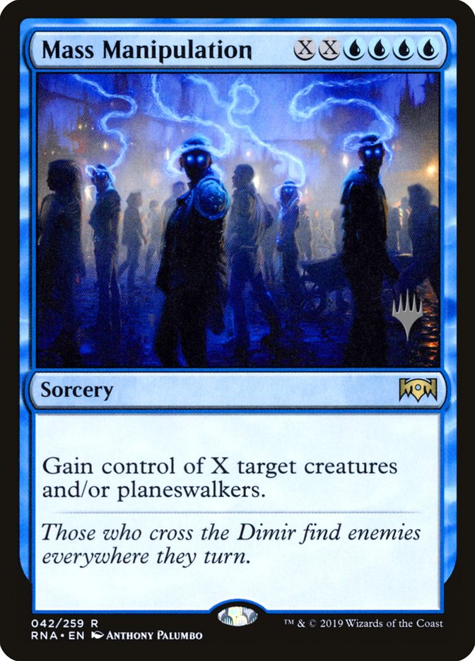 Mass Manipulation (Promo Pack) [Ravnica Allegiance Promos] | Total Play