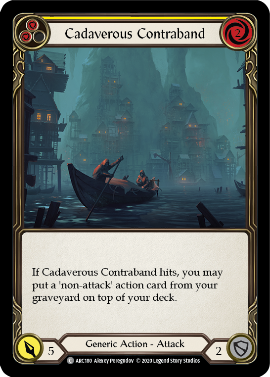 Cadaverous Contraband (Yellow) [U-ARC180] (Arcane Rising Unlimited)  Unlimited Rainbow Foil | Total Play