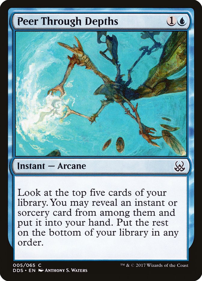 Peer Through Depths [Duel Decks: Mind vs. Might] | Total Play