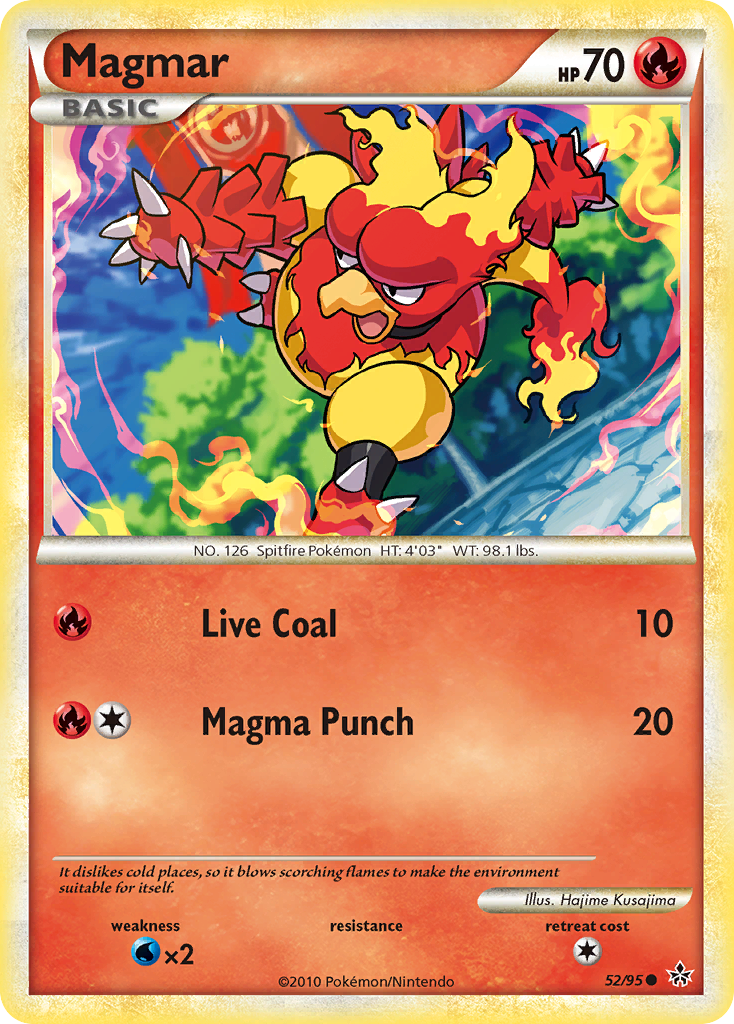 Magmar (52/95) [HeartGold & SoulSilver: Unleashed] | Total Play