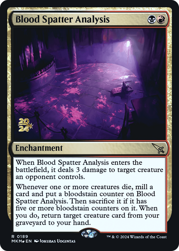 Blood Spatter Analysis [Murders at Karlov Manor Prerelease Promos] | Total Play