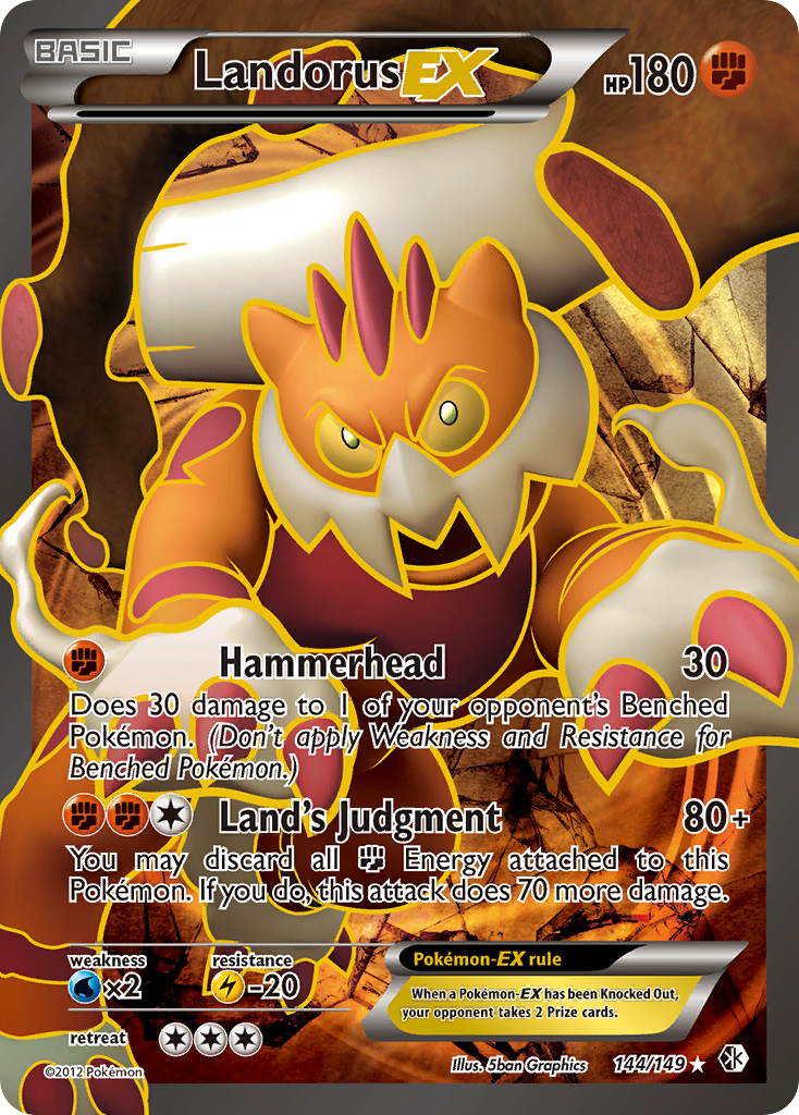 Landorus EX (144/149) [Black & White: Boundaries Crossed] | Total Play