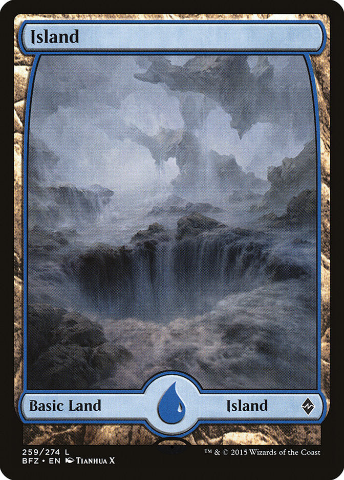 Island (259) (Full Art) [Battle for Zendikar] | Total Play