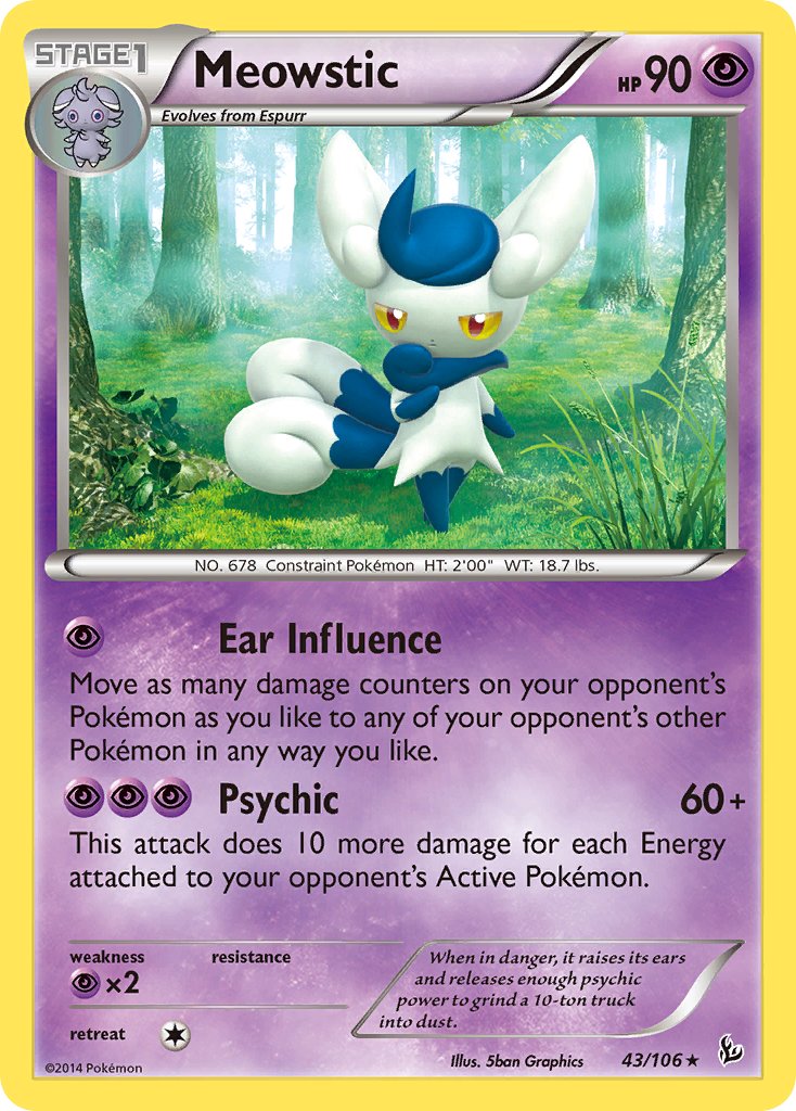 Meowstic (43/106) (Theme Deck Exclusive) [XY: Flashfire] | Total Play