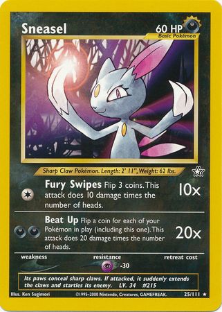 Sneasel (25/111) [Neo Genesis Unlimited] | Total Play