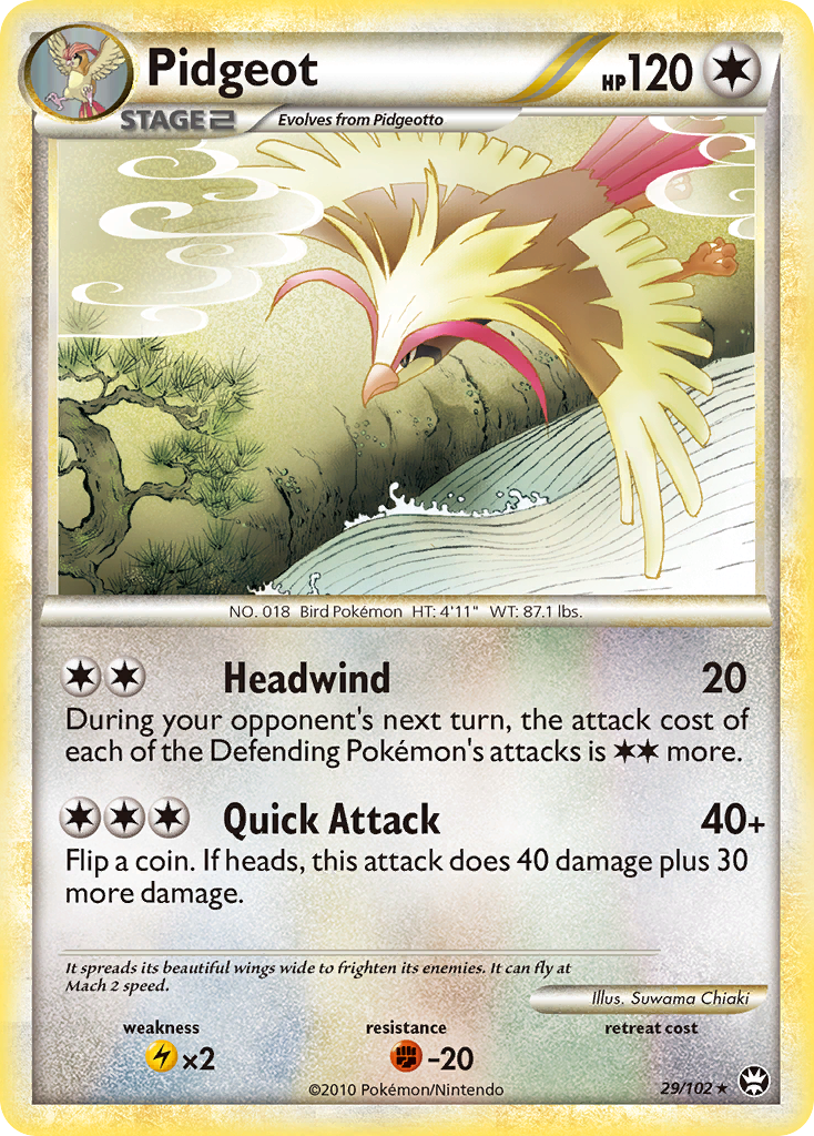 Pidgeot (29/102) [HeartGold & SoulSilver: Triumphant] | Total Play