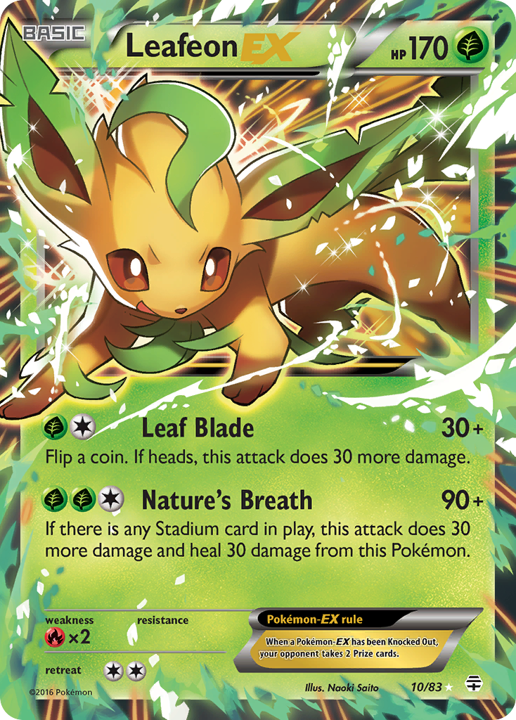Leafeon EX (10/83) [XY: Generations] | Total Play