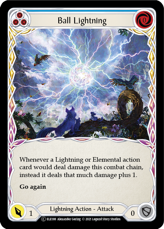 Ball Lightning (Blue) [U-ELE188] (Tales of Aria Unlimited)  Unlimited Rainbow Foil | Total Play