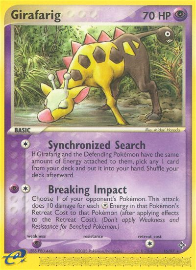 Girafarig (16/97) [EX: Dragon] | Total Play