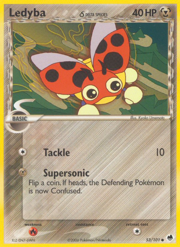Ledyba (53/101) (Delta Species) [EX: Dragon Frontiers] | Total Play