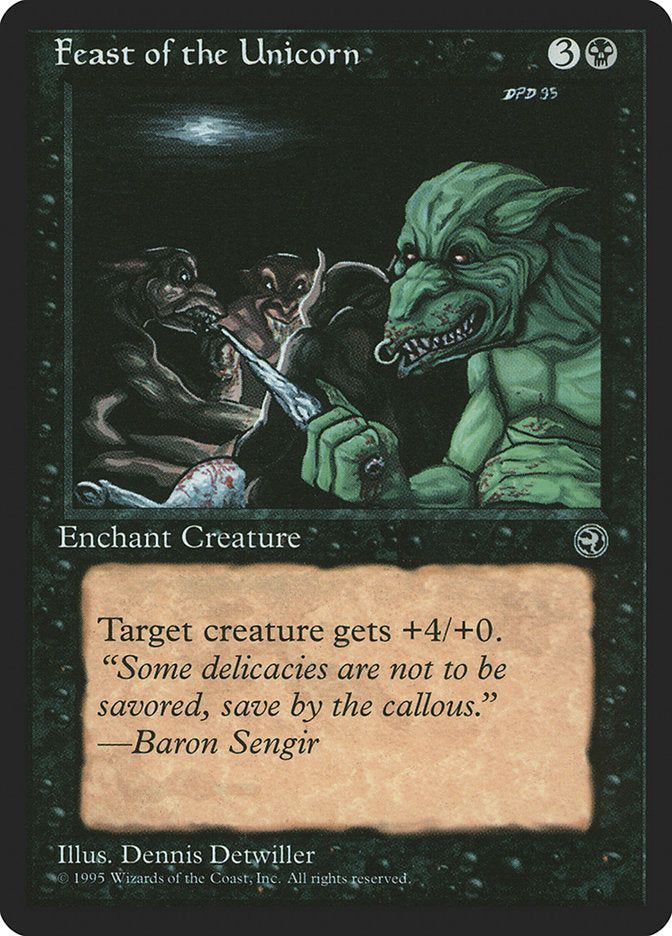 Feast of the Unicorn (Baron Sengir Flavor Text) [Homelands] | Total Play