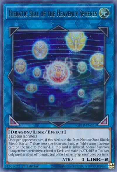 Hieratic Seal of the Heavenly Spheres [GFTP-EN053] Ultra Rare | Total Play