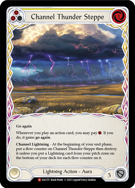Channel Thunder Steppe [ELE175] (Tales of Aria)  1st Edition Rainbow Foil | Total Play
