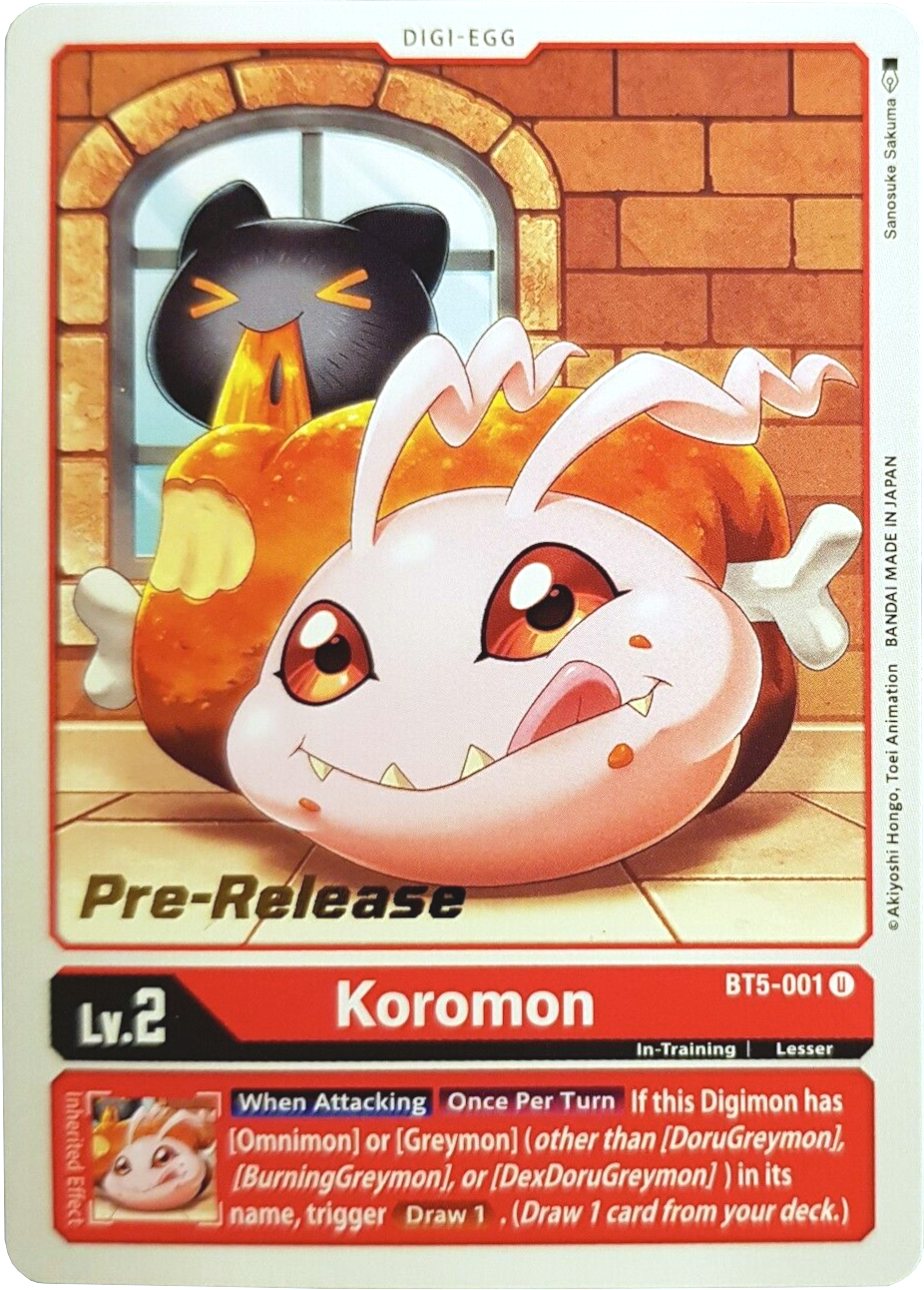 Koromon [BT5-001] [Battle of Omni Pre-Release Promos] | Total Play