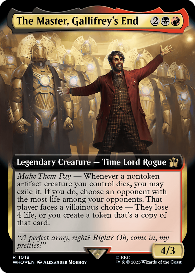 The Master, Gallifrey's End (Extended Art) (Surge Foil) [Doctor Who] | Total Play