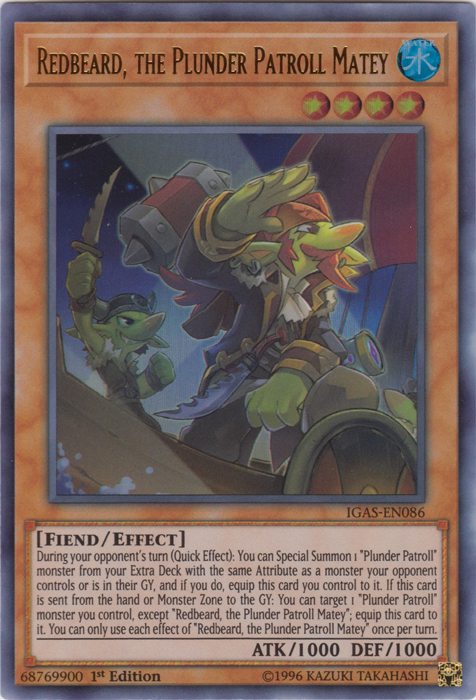 Redbeard, the Plunder Patroll Matey [IGAS-EN086] Ultra Rare | Total Play