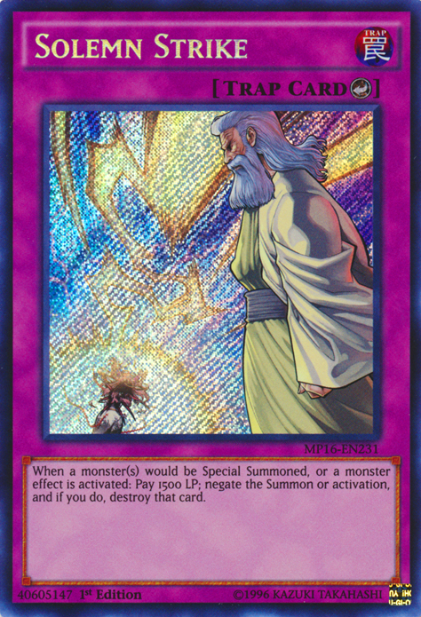 Solemn Strike [MP16-EN231] Secret Rare | Total Play