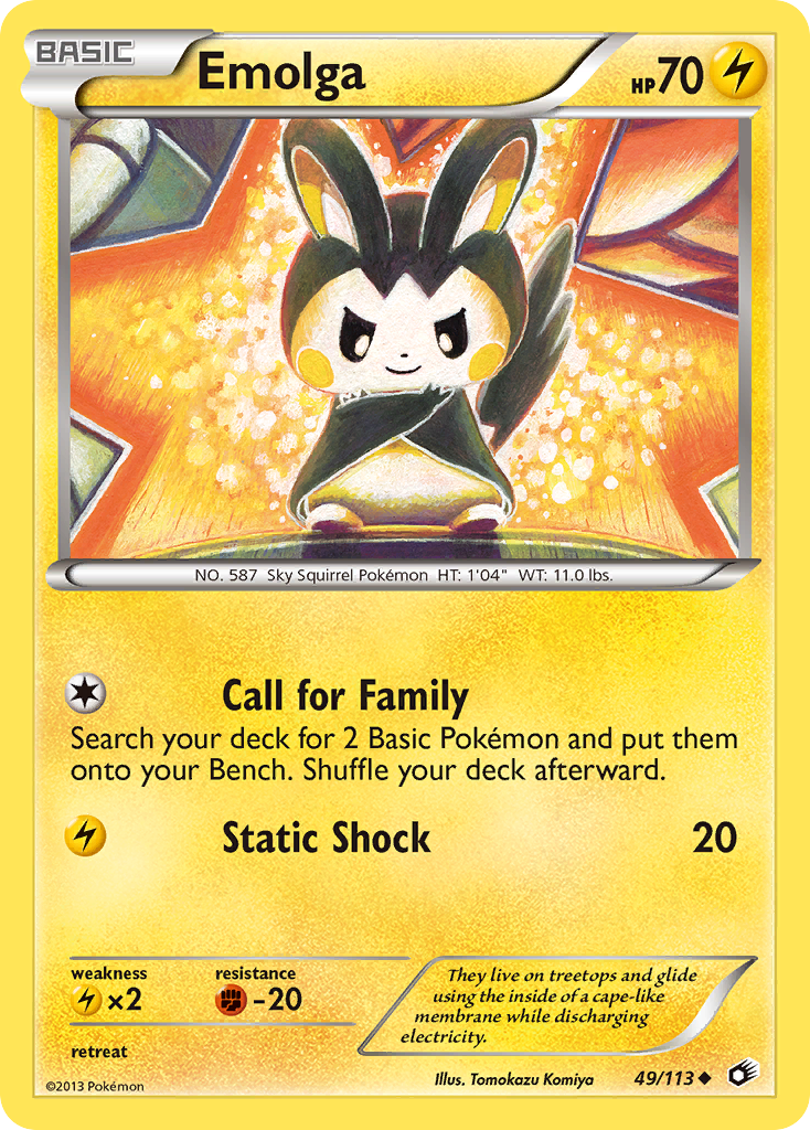 Emolga (49/113) [Black & White: Legendary Treasures] | Total Play