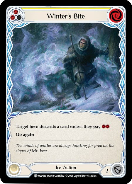 Winter's Bite (Yellow) [OLD016] (Tales of Aria Oldhim Blitz Deck)  1st Edition Normal | Total Play