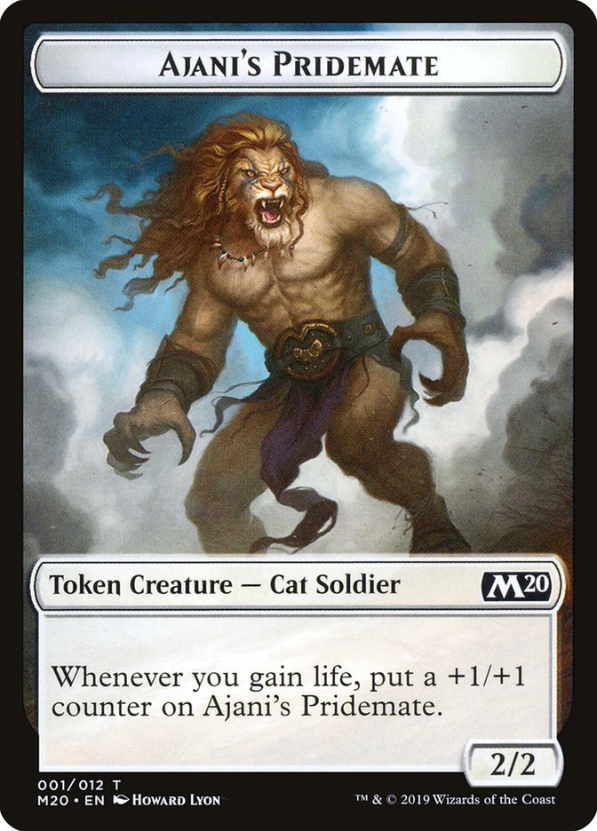 Ajani's Pridemate Token [Core Set 2020 Tokens] | Total Play