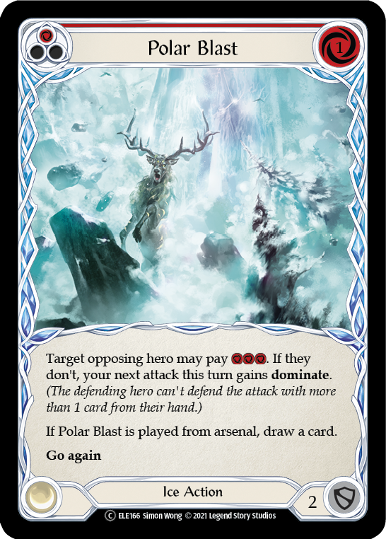 Polar Blast (Red) [U-ELE166] (Tales of Aria Unlimited)  Unlimited Normal | Total Play