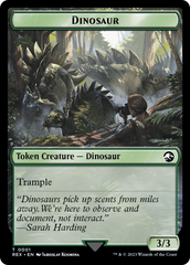 Copy // Dinosaur (0001) Double-Sided Token [The Lost Caverns of Ixalan Tokens] | Total Play