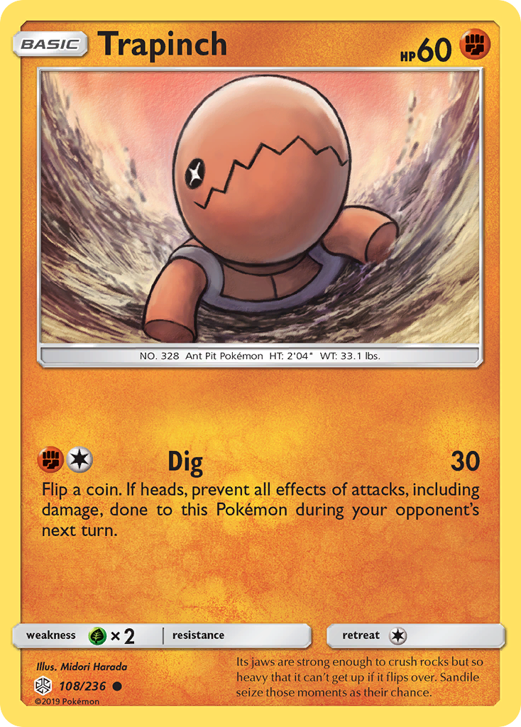Trapinch (108/236) [Sun & Moon: Cosmic Eclipse] | Total Play